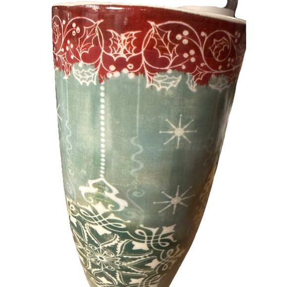NWT Cypress Home Ceramic Coffee Mug 17 oz New Holiday Wendy Bentley Design - Picture 6 of 8